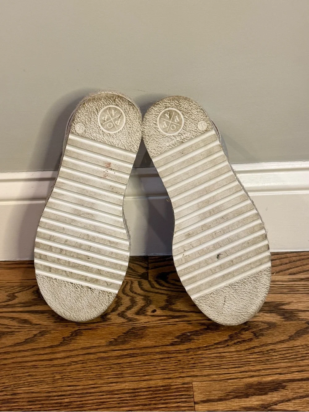 Popa Silver Leather Espadrille Slingback Sandals - Women's